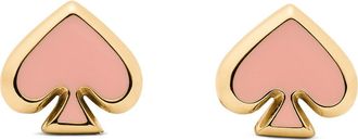 Kate Spade New York enamel spade stud earrings in Pink at Nordstrom