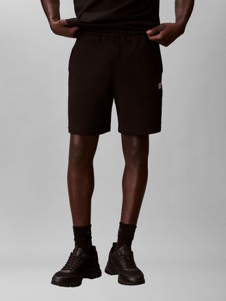 Calvin Klein Jeans Sweatshorts CALVIN KLEIN JEANS, Herren, Gr. XXL, N-Gr, schwarz, Sweatware, Obermaterial: 100% Baumwolle, unifarben, l&auml;ssig geschnitten kurz, Hosen Swe