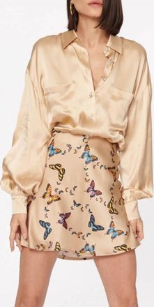 Cami NYC Belkis Charmeuse Bodysuit In Soy