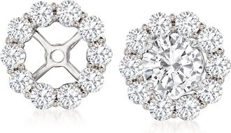 Ross-Simons Diamond Earring Jackets in 14kt White Gold