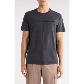 90 Degree by Reflex Ronan Acid Wash Cotton T-Shirt in Black at Nordstrom Rack, Size Xx-Large