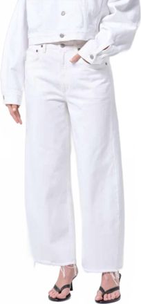 A Gold E Low Curve Fray Jeans In Milkshake