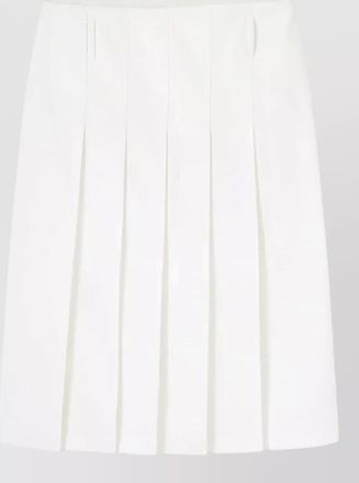A.P.C. alice gabardine skirt knee length pleated