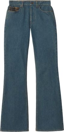Burberry Jeans met vijf zakken en patch - Blauw