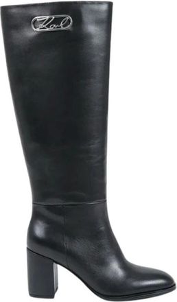 Karl Lagerfeld Laarzen met hak - Dames - Schoenen - Zwart - Maat: 39 EU