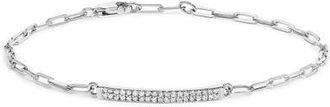 House of Brilliance Sterling Silver 1/7 Cttw Diamond Double Row Link Tennis Bracelet at Nordstrom