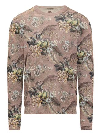 Etro Pegaso floral sweater - Pink
