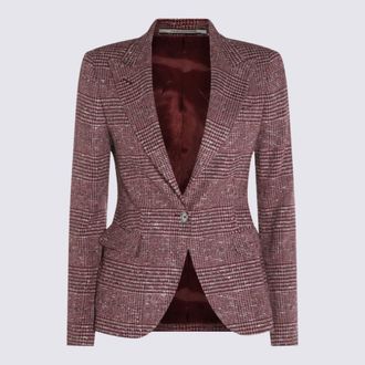 Tagliatore Bordeaux Wool Blazer