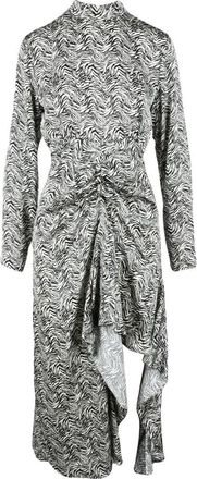 Weili Zheng Damesjurk - Dames - Casual kleedjes - Grijs - L - Polyester - Kleedjes