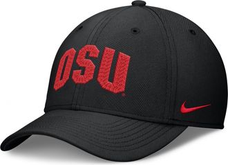Nike Ohio State Classic Swooshflex Nike Mens Dri-FIT College Hat in Black | NC0300AOH-KLK