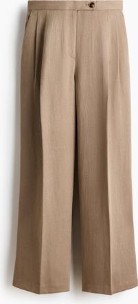 H&M Elegante Hose mit weitem Bein - Beige