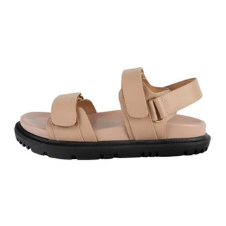 L37 Schoenen, Dames, Beige, 35 EU, Leer, Summer Friends Sandalen