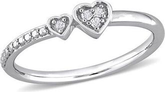 Rina Limor Silver 0.04 Ct. Tw. Diamond Ring