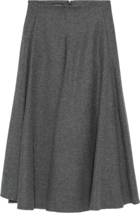Susanne Bommer A-line midi skirt - Grey