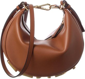 Fendi Fendi Fendigraphy Mini Leather Hobo Bag