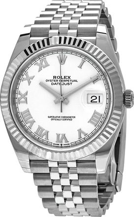 Rolex Pre-owned Rolex Datejust Automatic White Dial Mens Watch 126334WRJ