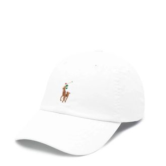 Polo Ralph Lauren Authentieke Baseball Cap - Heren - Petten - Wit - ONE Size - Katoen - Accessoires
