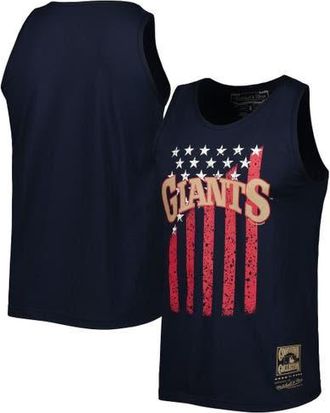 Mitchell & Ness Mens Mitchell & Ness Navy San Francisco Giants Cooperstown Collection Stars and Stripes Tank Top at Nordstrom, Size Small