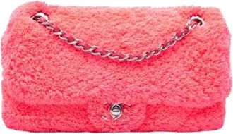 Chanel Pre-owned Quilted Terry Shoulder Bag - Dames - Vintage Schoudertas - Roze - ONE Size - Leer - Vintage