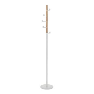 HERDASA Perchero Espiral Blanco Y Roble, Bosquet