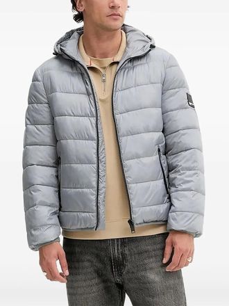 Karl Lagerfeld Piumino trapuntato con cappuccio - Grigio