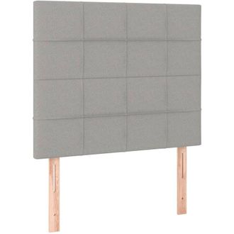 vidaXL Cabeceros 2 Unidades De Tela Gris Claro 80x5x78/88 Cm Vidaxl
