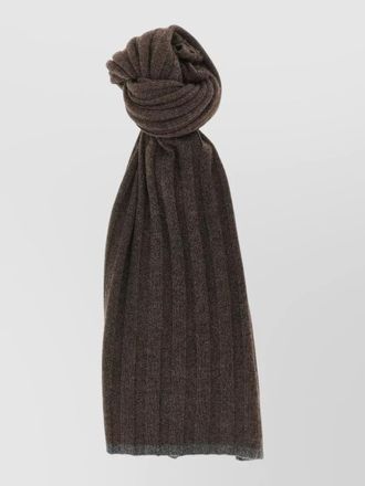 Brunello Cucinelli ribbed cashmere scarf