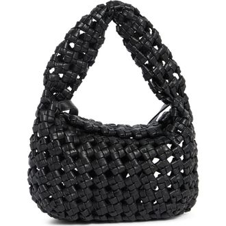 Walter Baker Mackenzie Woven Knot Shoulder Bag in Black at Nordstrom Rack