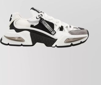 Dolce & Gabbana leather and nylon low-top sneakers
