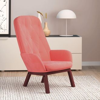 vidaXL Sill&oacute;n De Relax De Terciopelo Rosa Vidaxl