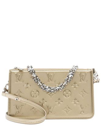 Louis Vuitton Gold Debossed Monogram Leather Lexington Pouch (Authentic Pre- Loved)