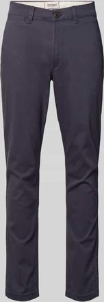 Jack & Jones Slim Fit Hose mit Ges&auml;&szlig;taschen Modell MARCO in Marine, Gr&ouml;&szlig;e 28/30