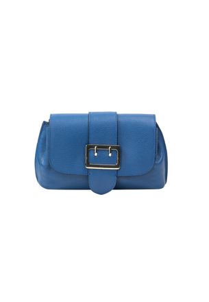 Felipa Leren schoudertas Dames blauw