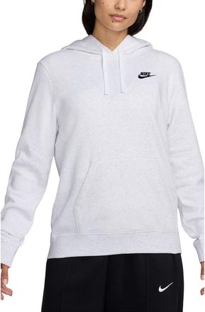 Nike Sportswear Club Fleece Hoodie in 051 Birch Heather/black at Nordstrom Rack, Size X-Small