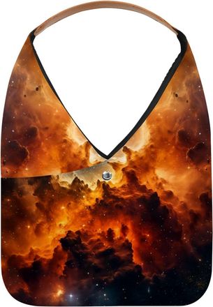 Generic Stars Nebula Reusable Lightweight Grocery Bags - Foldable Into Compact Pouch, Washable & Sturdy, Multipurpose for Shopping and Travel