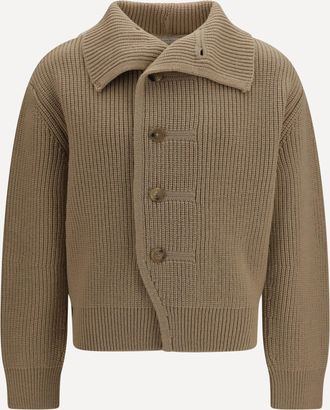 Dries Van Noten Cardigan con bottoni e collo alto Man S