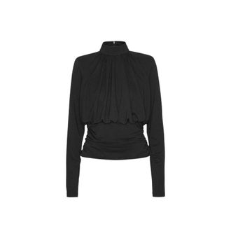 Rotate Rotate Birger Christensen, Dames, Tops, Zwart, Maat: 3XS Leer