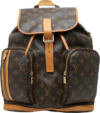 Louis Vuitton Monogram Brown Pvc Leather Backpack (Pre-Owned)