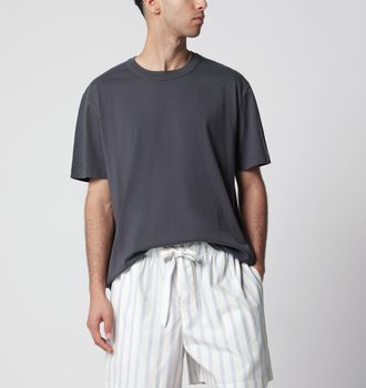 Tekla T-shirt a manica corta nera slavata