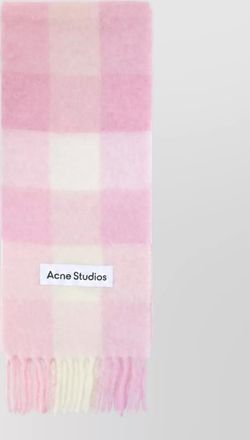 Acne Studios mohair checked scarf