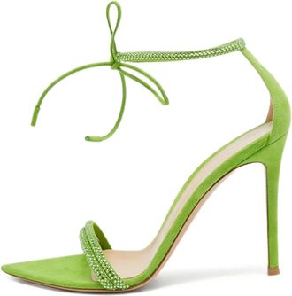 Gianvito Rossi Sandali Montecarlo con tacco a stiletto 110mm Pre-owned - Verde