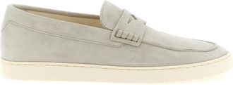 Brunello Cucinelli Schoenen, Heren, Grijs, 43 EU, Su&egrave;de, Suede Loafer Sneakers