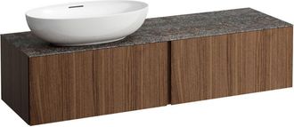 Laufen Il Bagno Alessi Cajonera, Encimera De Piedra Marrone - Laufen