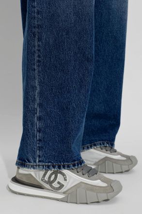 Dolce & Gabbana Sports Shoes With Logo, Womens, Grey