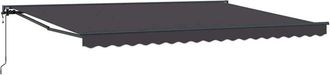 vidaXL Toldo Retr&aacute;ctil Antracita 450x300 Cm Tela Vidaxl