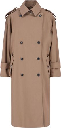 Max Mara Trench In Lana Vergine