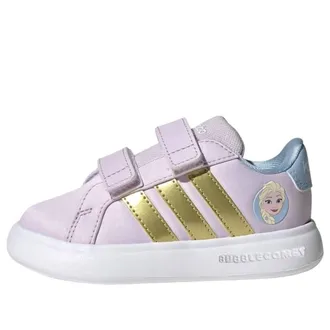 adidas (TD) adidas x Disney Frozen Grand Court 3.0 Ice Lavender Gold Metallic JQ4356