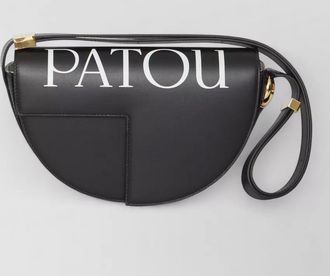 Patou leather shoulder bag small chain detail