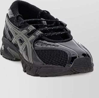 Asics synthetic leather low-top sneakers