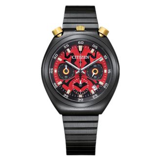 Citizen Darth Maul Chronograph Quartz Red Dial Mens Watch AN3668-55W